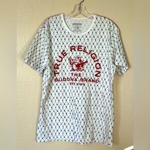 True Religion Buddha Monogram Tee Sz L